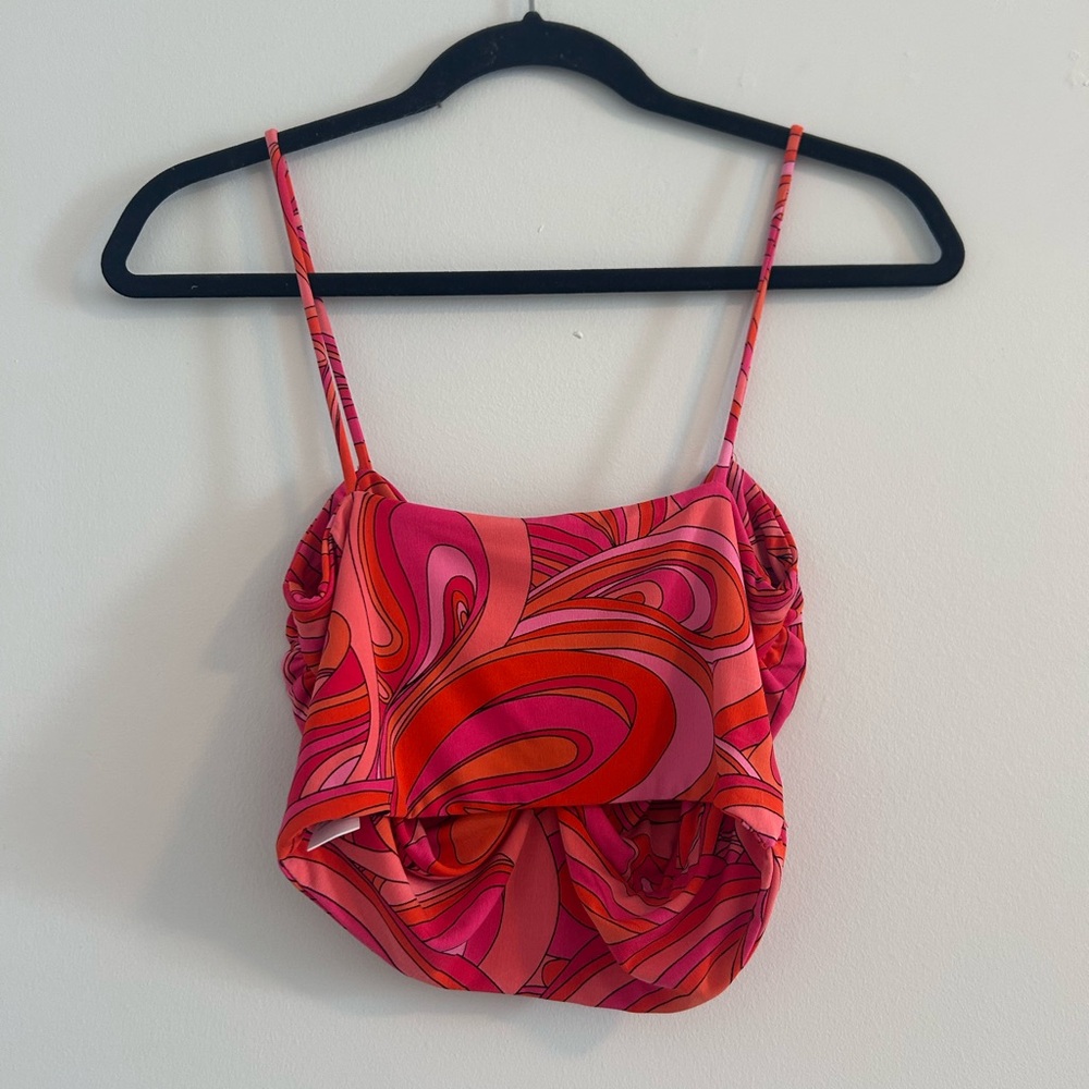 Olivaceous Pink and Orange Swirl Camisole - Picture 4 of 4